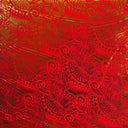Polyester Foil Fabric Palm Leaves Traditional Tattoo