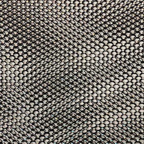 Rhinestone Fishnet Lace Fabric
