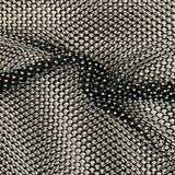 Rhinestone Fishnet Lace Fabric