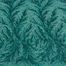 Ariba Floral Leaf Stretch Sequins Fabric - Nylon Spandex Mesh Fabric, 4-Way Stretch, 60" Width, 52" Sequins Width (1 Yard)
