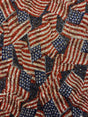American Flag Print Sequin Mesh Fabric - American Flag Print, 4-Way Stretch, Medium Weight, 1 Yard