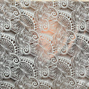 Polyester Foil Fabric Palm Leaves Traditional Tattoo