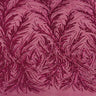 Ariba Floral Leaf Stretch Sequins Fabric - Nylon Spandex Mesh Fabric, 4-Way Stretch, 60" Width, 52" Sequins Width (1 Yard)