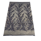 Ariba Floral Leaf Stretch Sequins Fabric - Nylon Spandex Mesh Fabric, 4-Way Stretch, 60" Width, 52" Sequins Width (1 Yard)