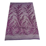Ariba Floral Leaf Stretch Sequins Fabric - Nylon Spandex Mesh Fabric, 4-Way Stretch, 60" Width, 52" Sequins Width (1 Yard)