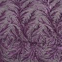 Stretch Sequins Fabric Floral Leaf Mesh