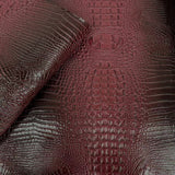 Faux Leather Vinyl Fabric 3D Embossed Gator