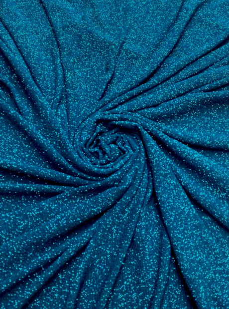 Teal Stretch Lurex Knit