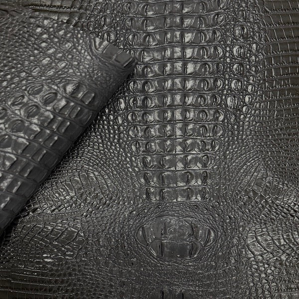 Faux Leather Vinyl Fabric 3D Embossed Gator