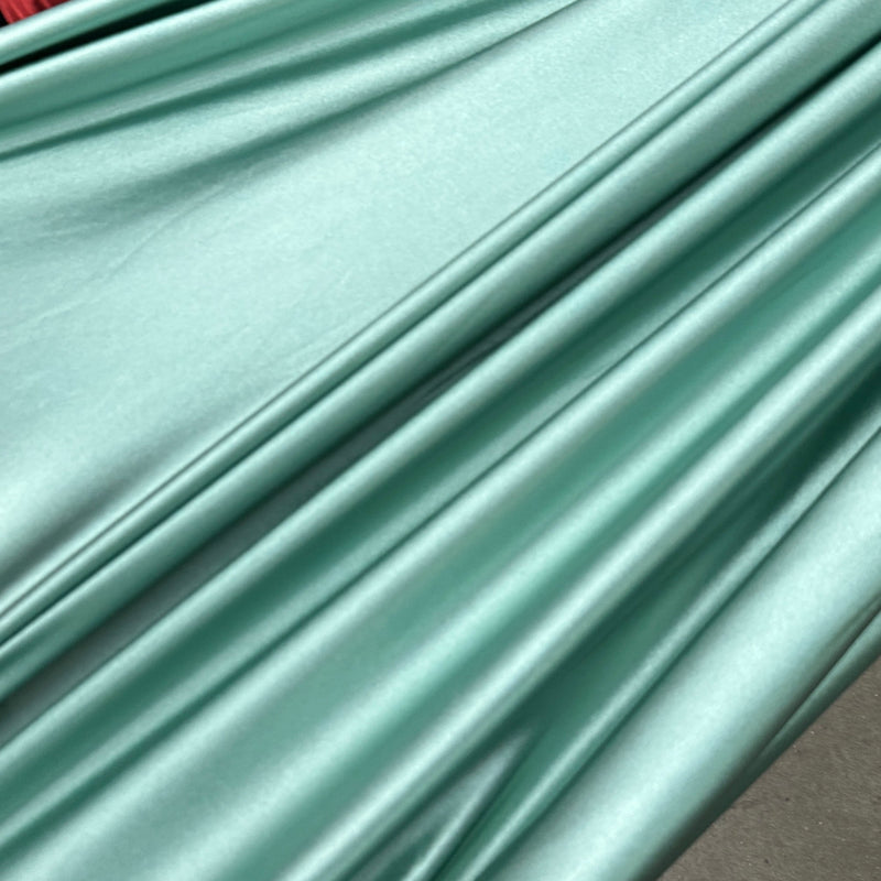 Shiny Nylon Spandex Seafoam Blue