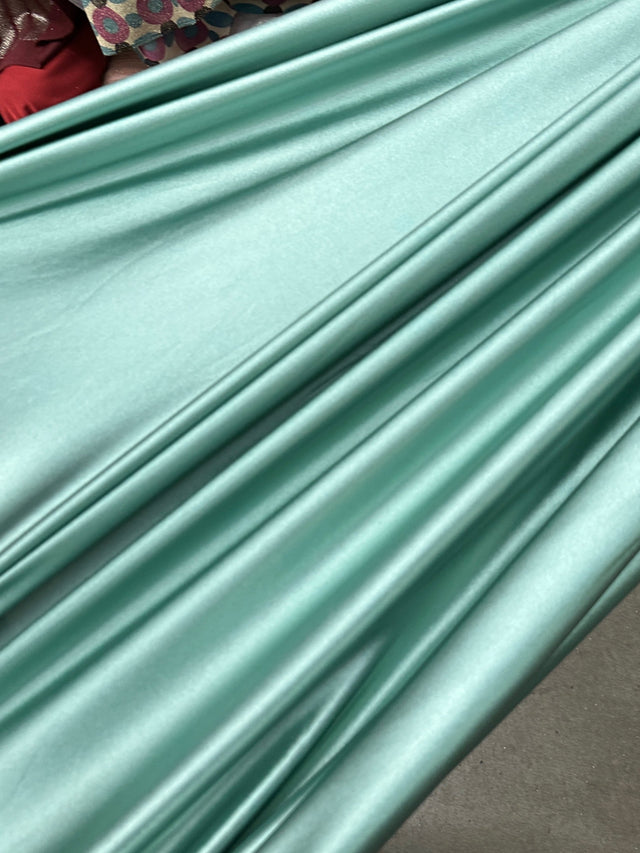 Shiny Nylon Spandex Seafoam Blue