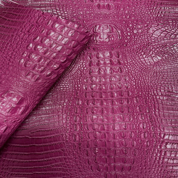 Faux Leather Vinyl Fabric 3D Embossed Gator
