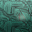 Polyester Foil Fabric Traditional Polynesian Tattoo Design