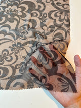 Printed Power Mesh Tattoo Print