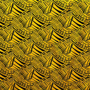 Polyester Foil Fabric Traditional Polynesian Pattern