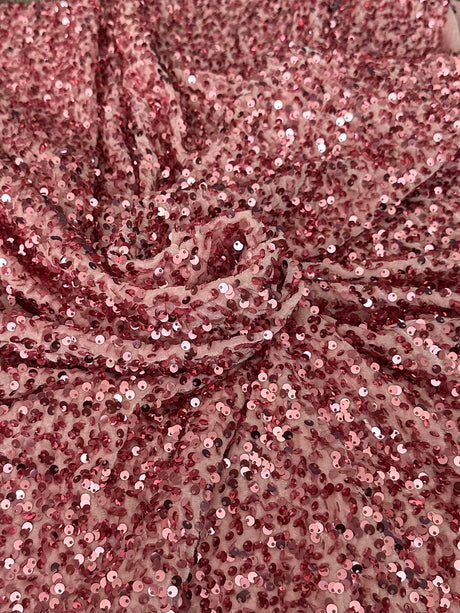 Sequin Velvet Blush