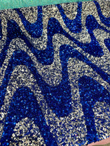 Sequin on Velvet Stretch Fabric