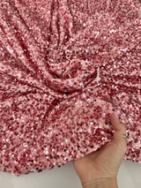 Sequin Velvet Blush