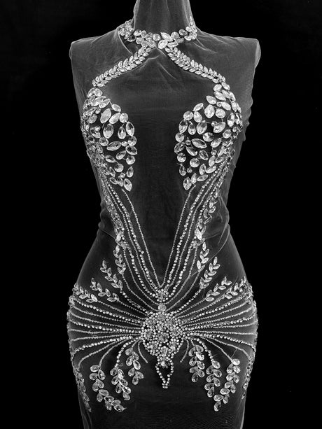 Rhinestone Applique Bodice