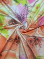 Pastel Floral Print Polyester Spandex Fabric - Pastel Floral Print, 58"/60" Width (1 Yard)
