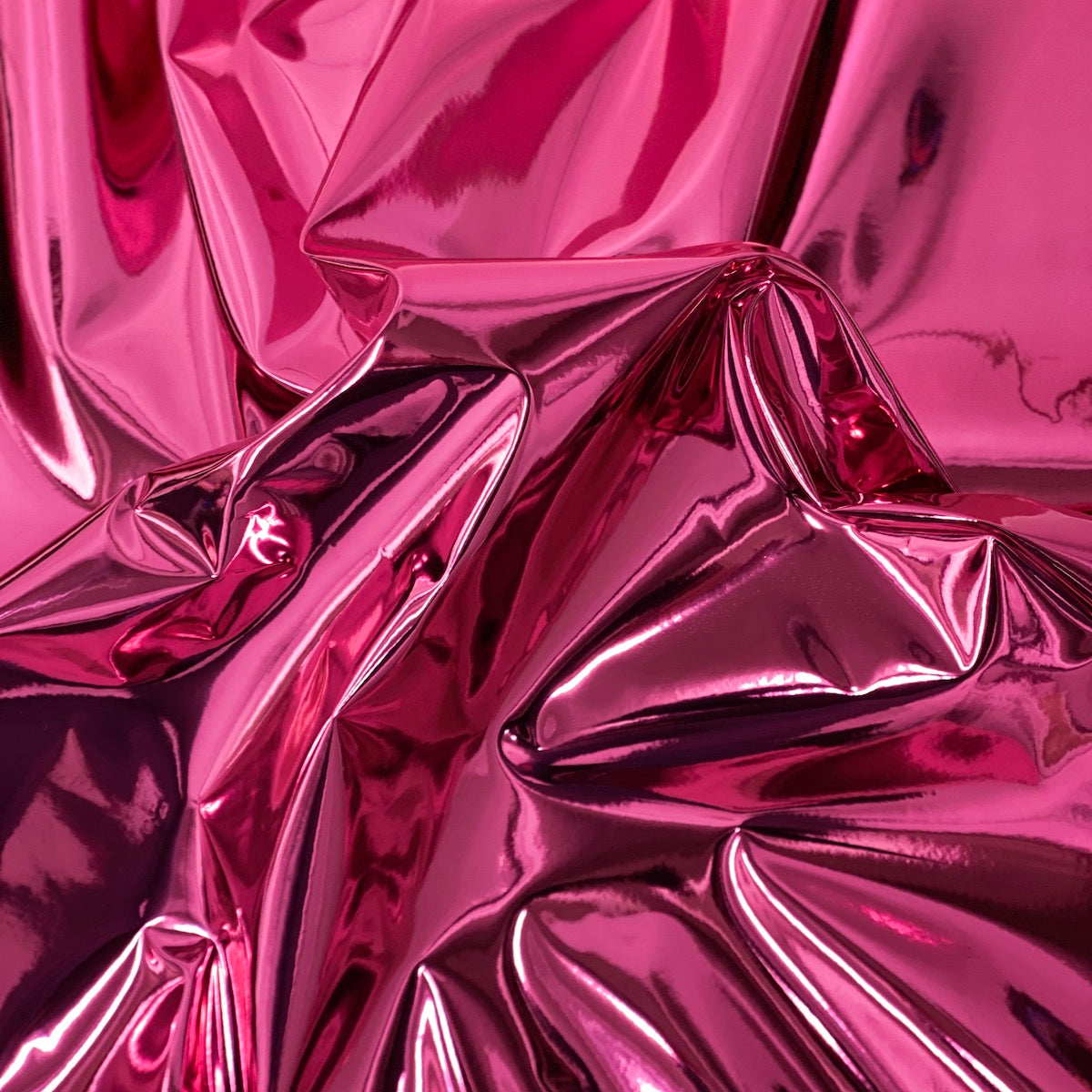 Chrome Reflective Mirror Vinyl Fabric - Silver, 54" Width (1 Yard)