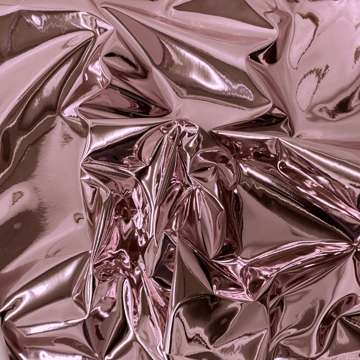 Chrome Reflective Mirror Vinyl Fabric - Silver, 54" Width (1 Yard)