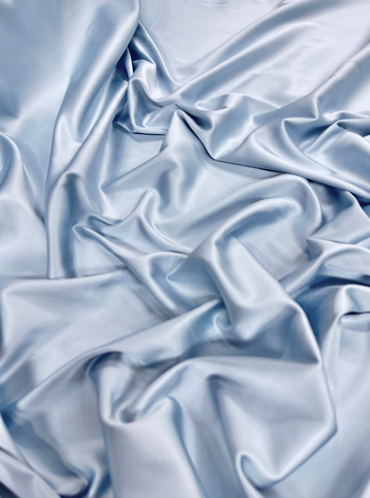 Stretch Crepe Back Satin Dusty Blue