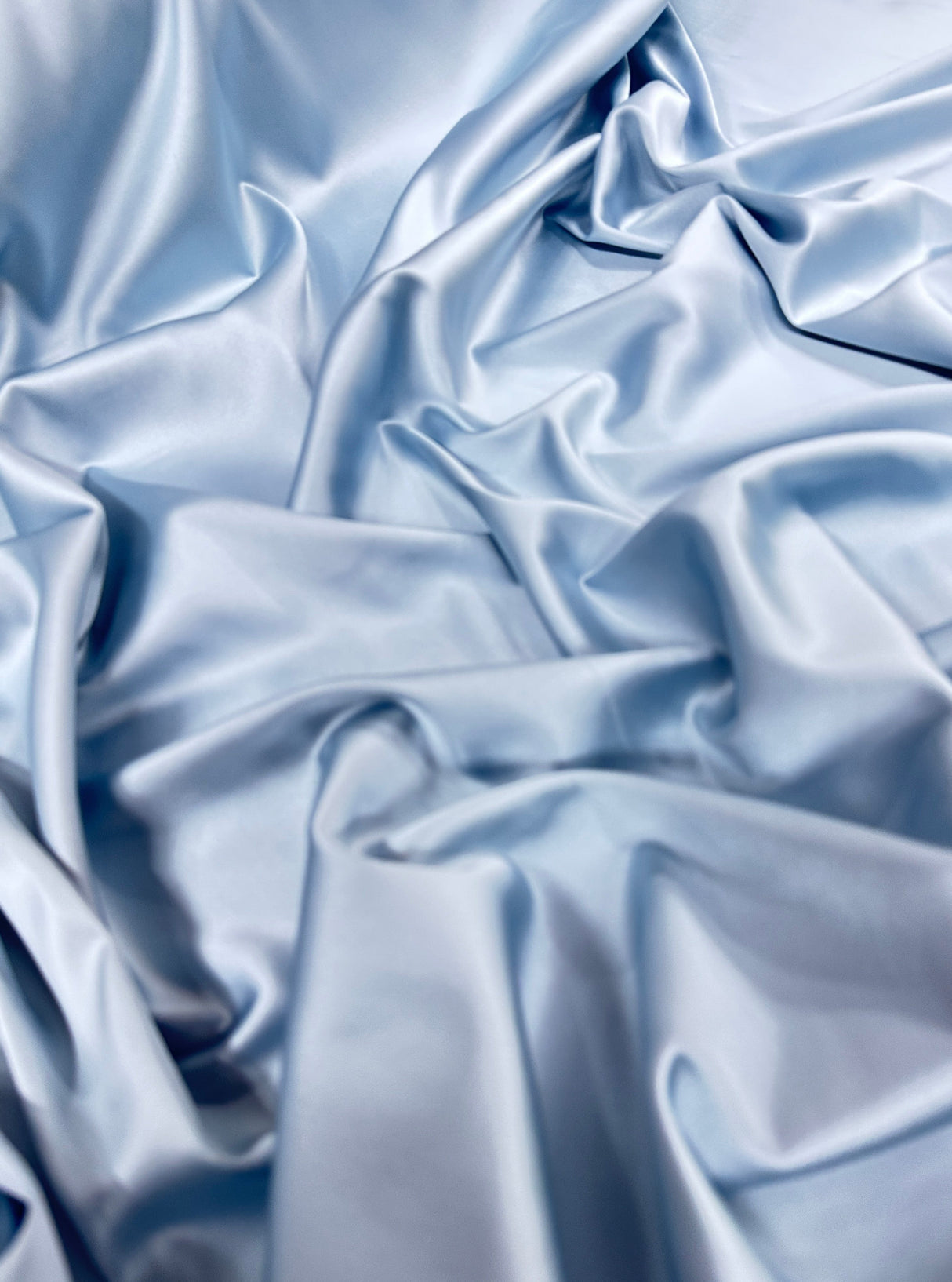 Stretch Crepe Back Satin Dusty Blue