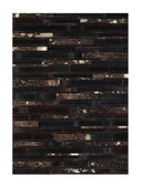 Patchwork PCH213 Hairon Leather Fabric - Multi Geometric Patchwork, Felt Backing, 5' X 7", 7' 6" X 9' 6", 9' X 12" (1 Unit)