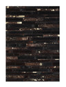 Patchwork PCH213 Hairon Leather Fabric - Multi Geometric Patchwork, Felt Backing, 5' X 7", 7' 6" X 9' 6", 9' X 12" (1 Unit)