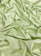 Pistachio Stretch Crepe Back Satin