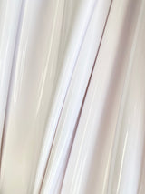 White Glossy Stretch Patent Leather Latex