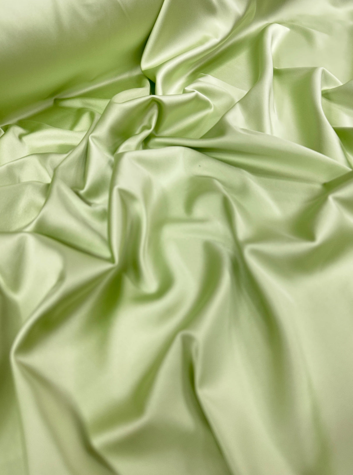 Pistachio Stretch Crepe Back Satin