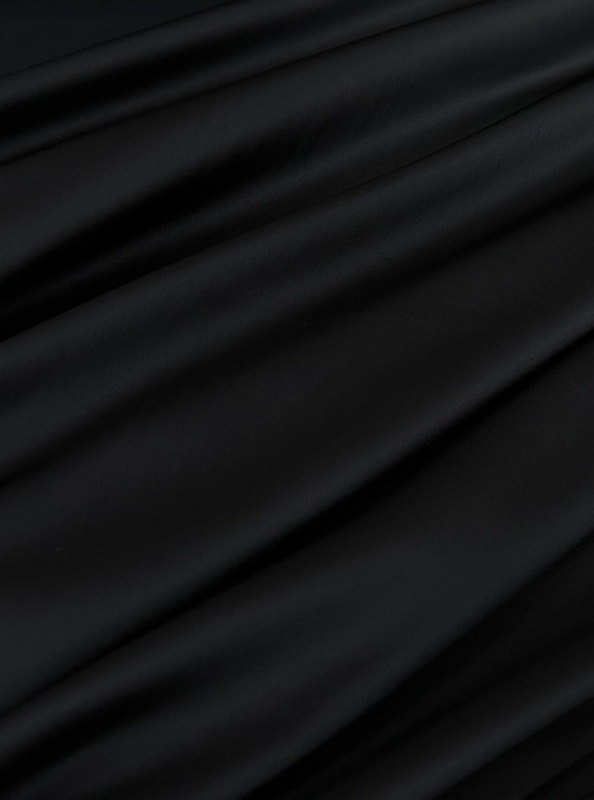 Black Stretch Crepe Back Satin