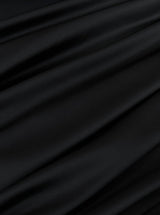 Black Stretch Crepe Back Satin