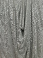 Stretch Sequin on White Mesh