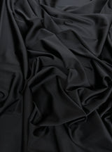 Black Stretch Crepe Back Satin