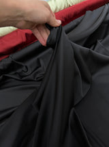 Black Stretch Crepe Back Satin