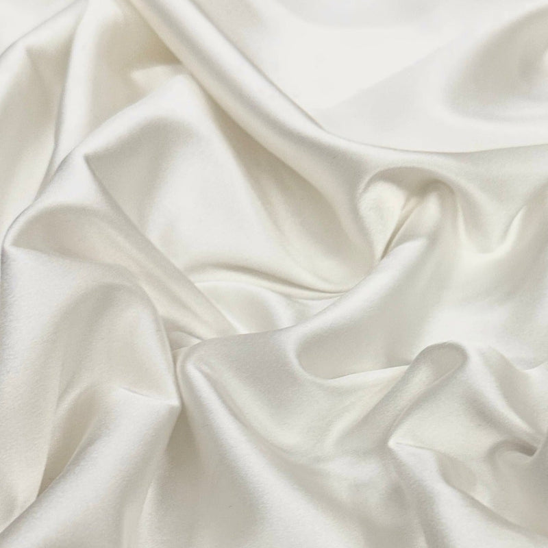 Ivory Stretch Crepe Back Satin