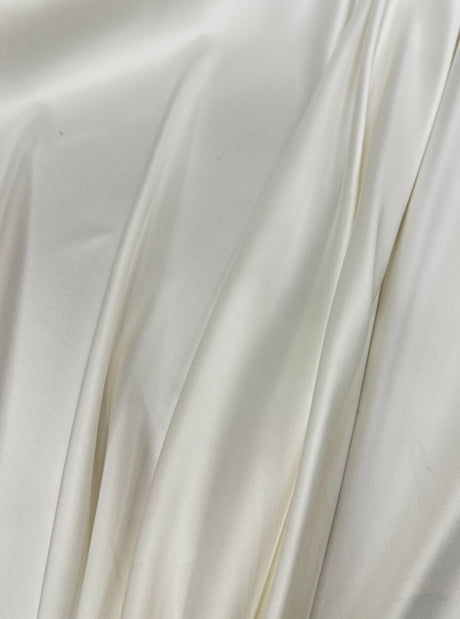 Ivory Stretch Crepe Back Satin