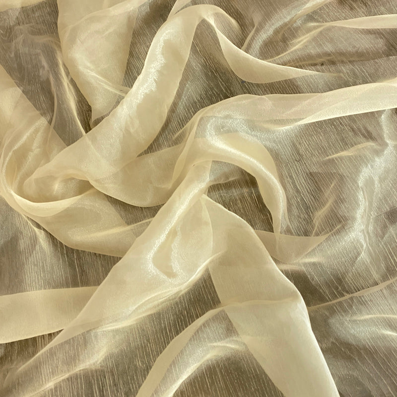 Gold Champagne Crystal Organza