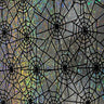 Nylon Spandex Spider Web Flocking Hologram Fabric