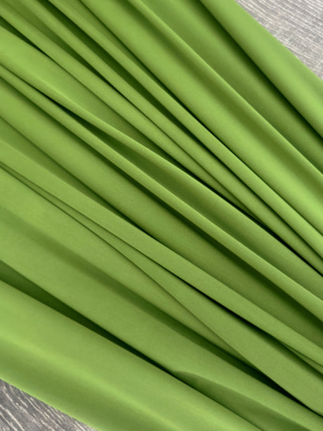 Shiny Yoga Nylon Spandex Apple Green