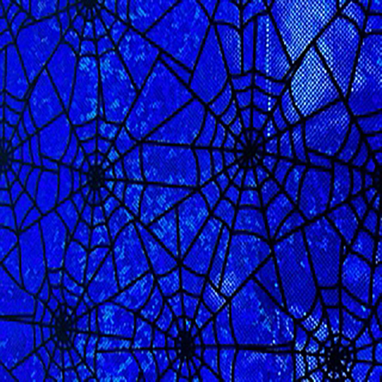 Nylon Spandex Spider Web Flocking Hologram Fabric