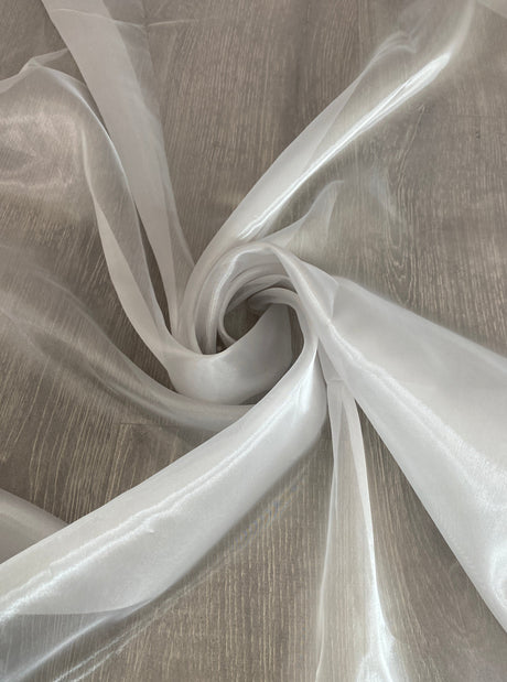 Silver Crystal Organza