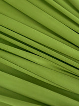 Shiny Yoga Nylon Spandex Apple Green