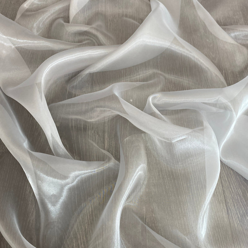Silver Crystal Organza
