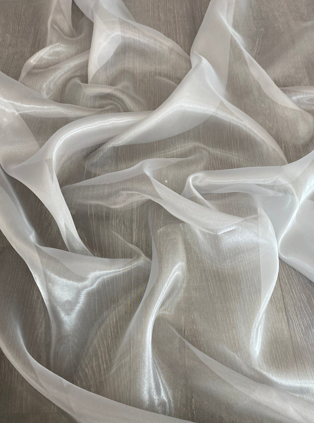 Silver Crystal Organza