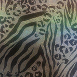 Hologram Animal Print Stretch Tricot Fabric