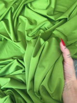 Shiny Yoga Nylon Spandex Apple Green